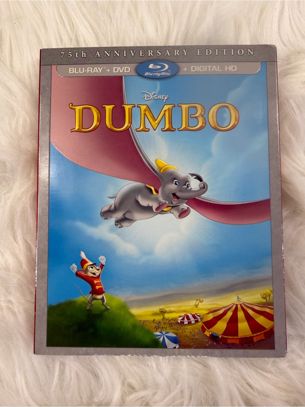 Disney Dumbo 75th Anniversary Edition Blu-Ray + DVD + Digital HD New Sealed